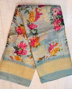 beautiful trending new saree woth blouse piece