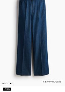 Classic Wide Leg Denim Jeans H&M