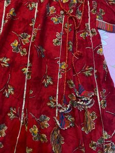 Elegant Red Floral Kurta
