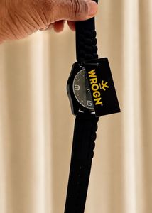 WROGN Black Analog Watch For men