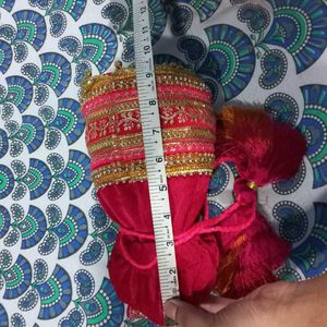 Customized magenta pink Potli bag