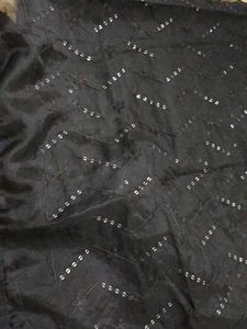 Elegant Black Sequin Dupatta