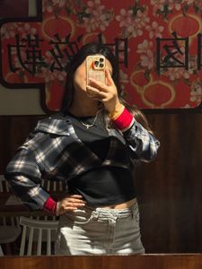 Chic Plaid Crop Top