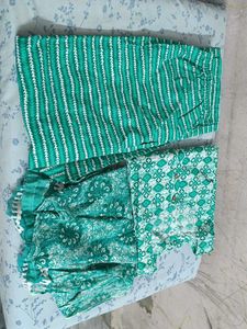 Green Ethnic Kurta Set with dupatta