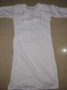 Elegant White Chikankari Kurta