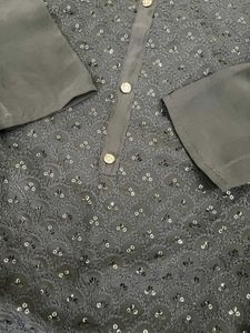 Black chikankari kurti