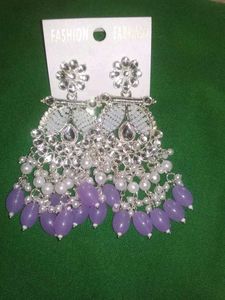 Elegant Lavender Dangle Earrings