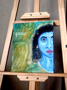 Lord Krishna Handmade Painting