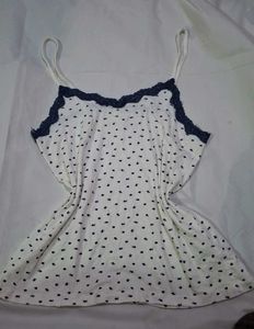 Cute Navy flower print Cami Top