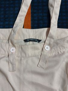 Peach dungaree pants
