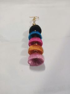 Handicrafted Silk Thread Jhumki, Earring ( New) Pack Of 1