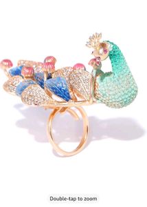 Priyaasi Peacock Finger Ring