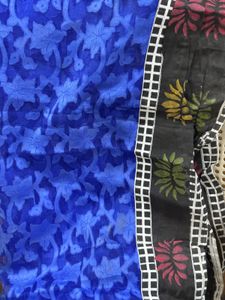 Beautiful Blue Floral Dupatta