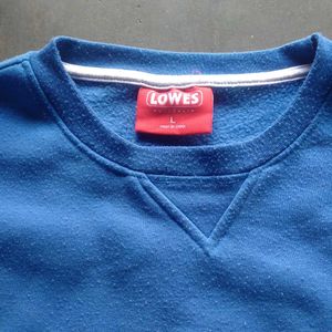 Blue Crew Neck Sweatshirt