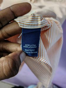 Men's Short Sleeve Striped Button-Down Shirt