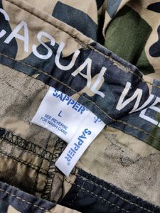 Olive Camouflage Printed Cargo Pant ( Men)