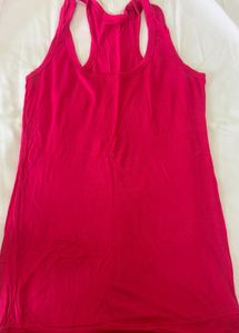 Bright Pink Racerback Tank Top