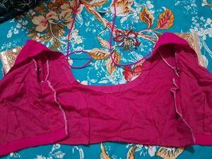 Rani Pink Banarasi Saree With Heavy Work
