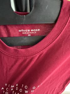 Maroon Graphic Print T-Shirt