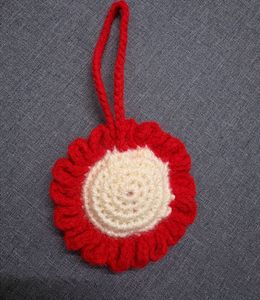 Handmade Crochet Flower Skirt Detail