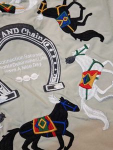 Cute Horse Embroidered Tote Bag