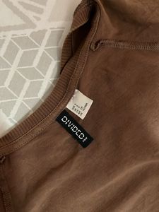 Brown Cropped T-Shirt