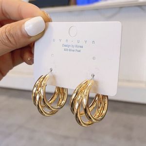 Trendy Gold Hoop Earrings
