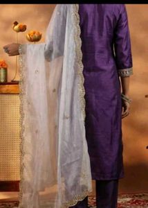 Elegant Purple Kurta Set with Dupatta