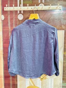 Stylish Textured Button-Up Top