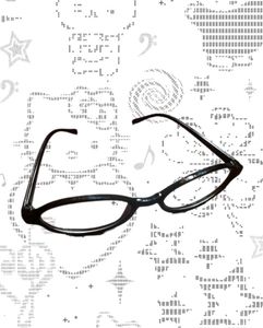 Office siren black oval specs/glasses