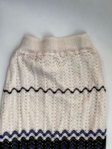Boho Striped Knit Maxi Skirt
