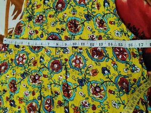 Yellow Floral Print Kurta