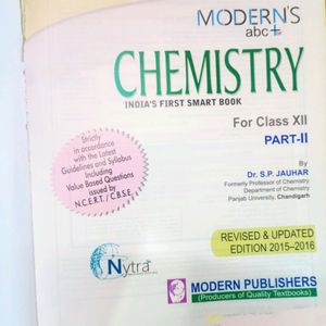 Modern's abc+ of Chemistry - Class XII