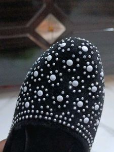 Sparkly Black Ballerina Flats