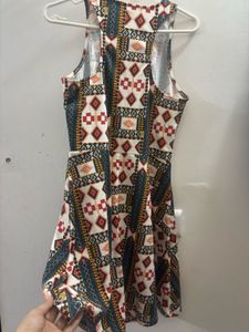 H&amp;M Aztec Print Sleeveless Mini Dress