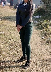 Dark green jeans(high waist)