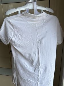 White Polo Neck T-shirt