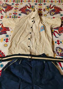 Narayana School 2 Uniform Shirt, Shorts Set