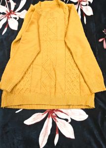 Cozy Cable Knit Mustard Yellow Sweater