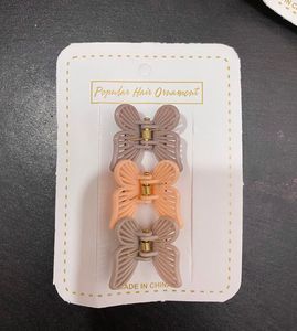 Cute Butterfly Hair Clips Set of 3