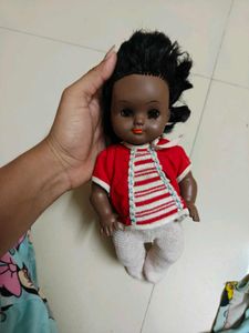 Vintage Doll with Red and White Outfit