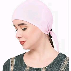 Sedra Solid Underscarf Black Hijab Cap for Women