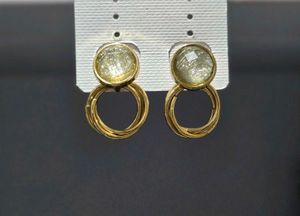 Gold Tone Hoop Earrings