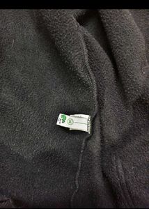 black graph hooded loose fit jacket