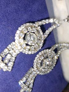 Sparkling Crystal Dangle Earrings