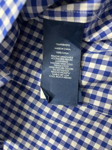 women’s Blue Gingham Shirt