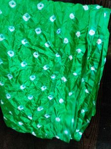 Vibrant Green Bandhani Dupatta