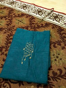 peacock green colour kurta for women