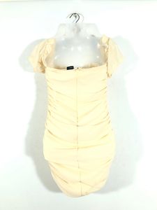 Cream Bodycon Dress(Women’s)