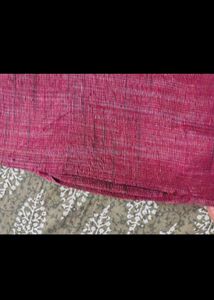 Men's Red Textured Kurta